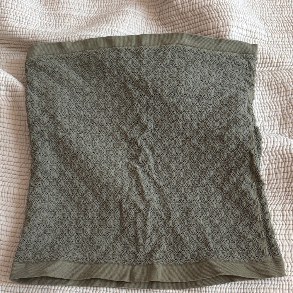 Free People Intimately Olive Green Tube Top Size M/L